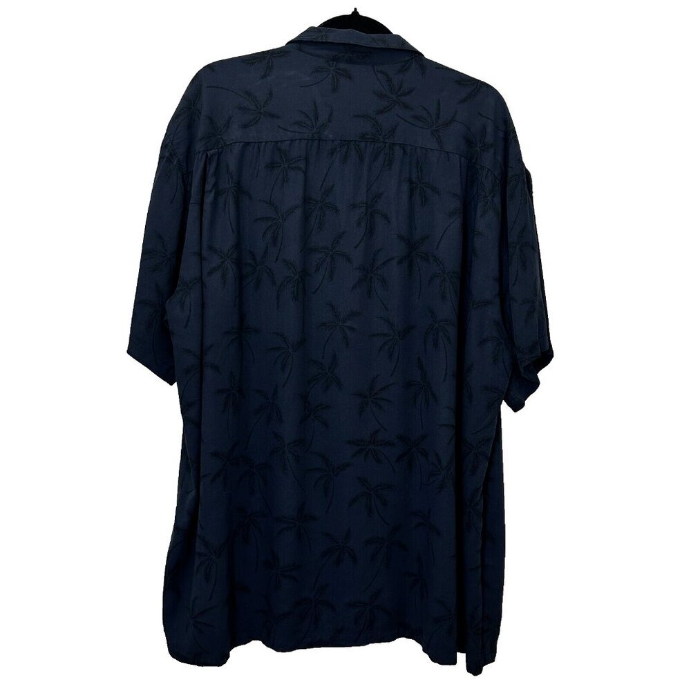 Two Palms Vintage Hawaiian Button Down Shirt Mens 2XL 100% Rayon Lightweight - Picture 2 of 6